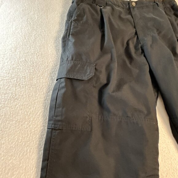 511 Tactical Mens Cargo Pants Ripstop Black Stretch Waist Workwear Size 38x30 - Picture 4 of 11
